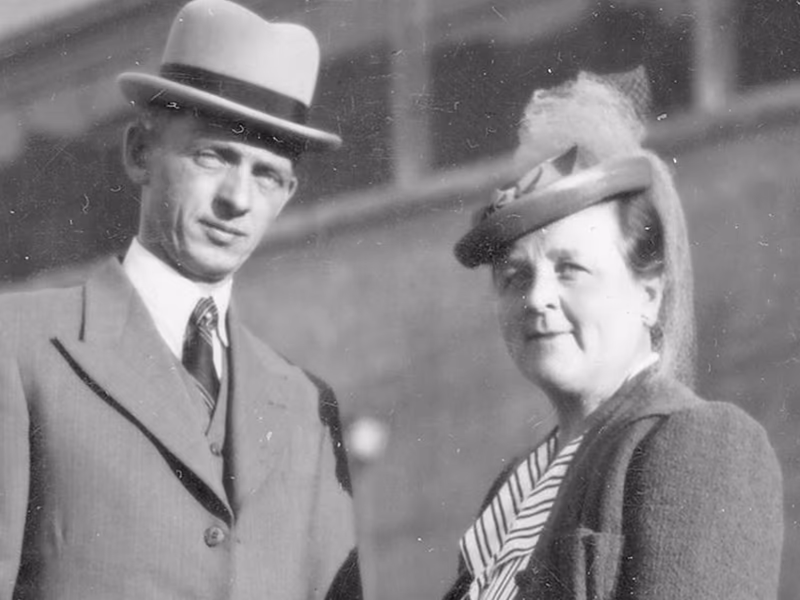 Leif og Betzy Johannesen fotografert på 1940-tallet